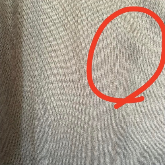 Ashley Stewart grey beige 3/4 sleeve acrylic open cardigan plus 14/16 point hems - Picture 17 of 17